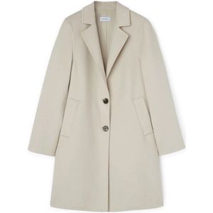 Motivi, Dames, Mantels, Wit, Maat: 2XS Wol,