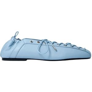 Ganni, Dames, Schoenen, Blauw, Maat: 36 EU Leer,