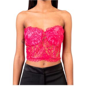 Doris S, Dames, Tops, Roze, Maat: S