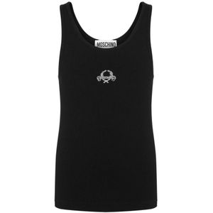 Moschino, Heren, Tops, Zwart, Maat: M