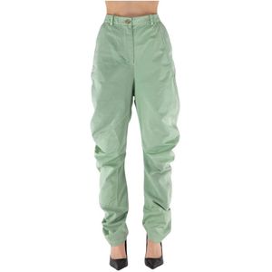JW Anderson, Dames, Broeken, Groen, Maat: XS Katoen,