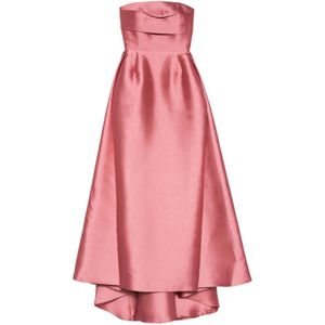 Solace London, Dames, Jurken, Roze, Maat: XS Satijn,