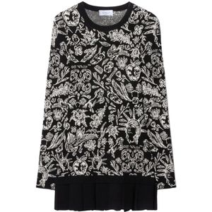 Off White, Dames, Jurken, Zwart, Maat: XS