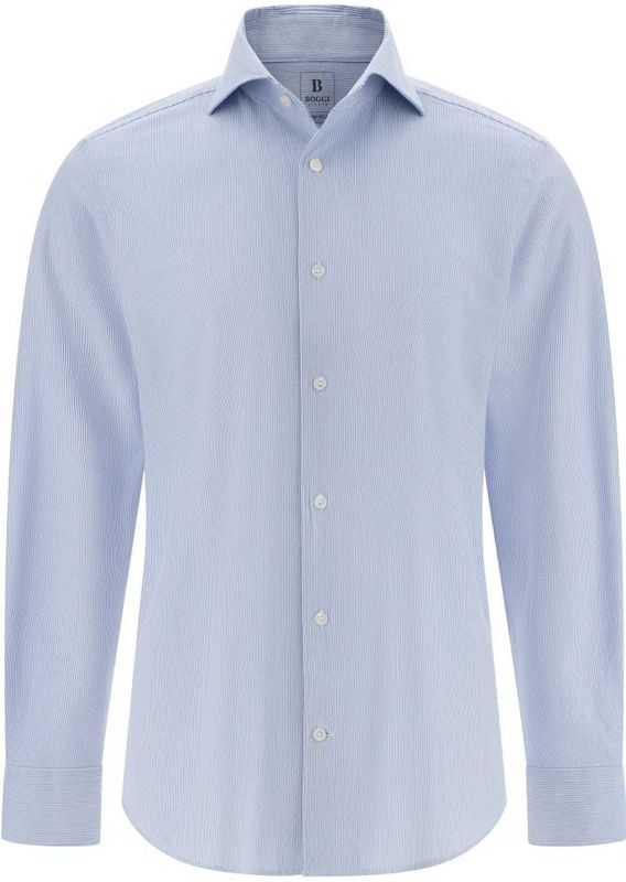 Boggi Milano - Regular Fit Japans Jersey Polo Shirt - Blauw - Katoen