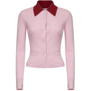 Self Portrait - Merino Wol Vest - Roze - Dames