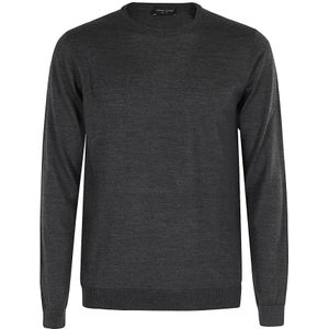 Roberto Collina, Heren, Truien, Grijs, Maat: 2XL Wol,