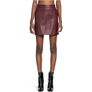 Chloé, Dames, Rokken, Rood, Maat: XS Leer,