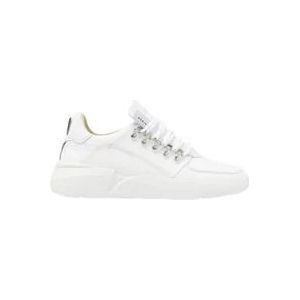 Nubikk Witte Leren Chunky Sole Sneaker , White , Heren , Maat: 42 EU