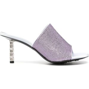 Givenchy - G Cube Embellished Mules - Paars - Leer
