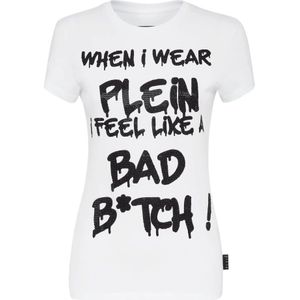 Philipp Plein, Dames, Tops, Wit, Maat: XS Katoen,