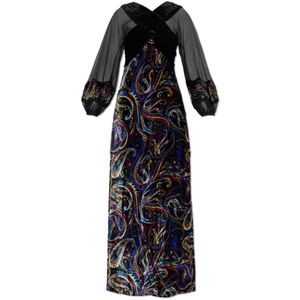 Etro, Dames, Jurken, Veelkleurig, Maat: XS Velours,