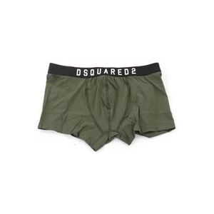 Dsquared2 Groene Boxer Ondergoed , Green , Heren , Maat: XL