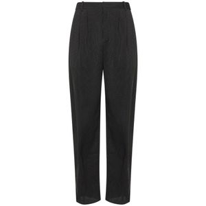 Saint Laurent, Heren, Broeken, Zwart, Maat: M Zijde,