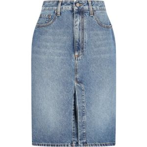 Alessandra Rich, Dames, Rokken, Blauw, Maat: W27 Denim,