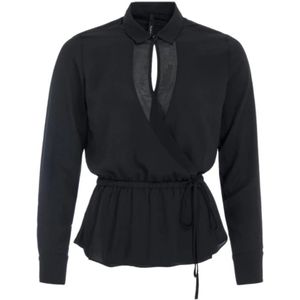Pepe Jeans, Dames, Blouses & Shirts, Zwart, Maat: XS