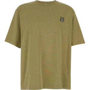 Maison Kitsuné, Heren, Tops, Groen, Maat: XL Katoen,