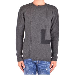 Isabel Benenato, Heren, Truien, Grijs, Maat: XL