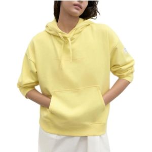 Ecoalf, Dames, Sweatshirts & Hoodies, Geel, Maat: XS Katoen,