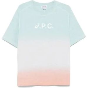 A.p.c., Heren, Tops, Veelkleurig, Maat: M Katoen,