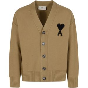 Ami Paris, Heren, Truien, Bruin, Maat: XL Wol,