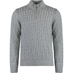 Moorer, Heren, Truien, Grijs, Maat: 3XL Wol,