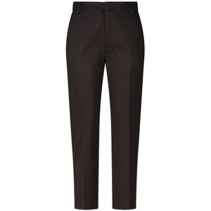 Dondup, Dames, Broeken, Bruin, Maat: W25 Leer,