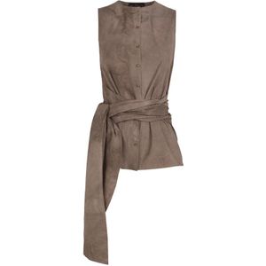 Cortana, Dames, Tops, Bruin, Maat: XS Katoen,