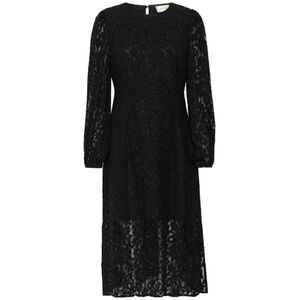 Cream Jurk 'Ebana'  zwart