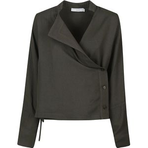 Iro, Dames, Blouses & Shirts, Groen, Maat: XS