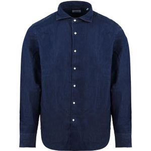 Aspesi, Heren, Overhemden, Blauw, Maat: M Wol,