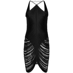 Philipp Plein, Dames, Jurken, Zwart, Maat: XS Polyamide,