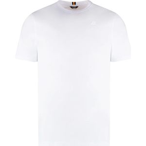 K-Way, Heren, Tops, Wit, Maat: L Katoen,