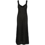 Kaffe - Kajona Knitted Dress Bluser 10509946 - Zwarte Gebreide Jurk - Dames