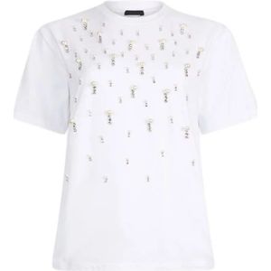 Liu Jo, Dames, Tops, Wit, Maat: 2XS Katoen,