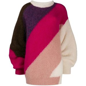 Circus Hotel, Dames, Truien, Veelkleurig, Maat: M Mohair,