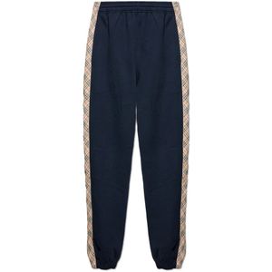 Burberry, Heren, Broeken, Blauw, Maat: L Katoen,