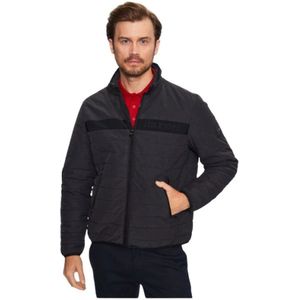 Tommy Hilfiger, Heren, Jassen, Zwart, Maat: M Katoen,