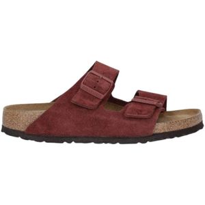 Birkenstock, Dames, Schoenen, Rood, Maat: 36 EU Synthetisch,