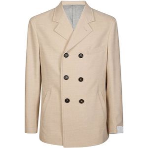 Eleventy, Heren, Jassen, Grijs, Maat: L Wol,