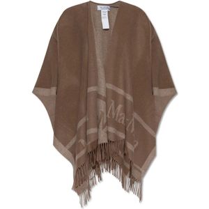 Max Mara, Dames, Jassen, Bruin, Maat: ONE Size Zijde,