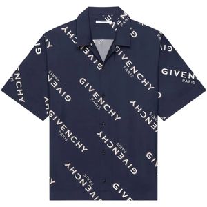 Givenchy, Heren, Overhemden, Blauw, Maat: S Zijde,