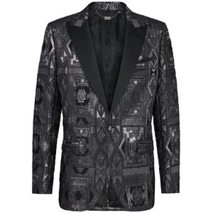 Billionaire, Heren, Jassen, Zwart, Maat: M Zijde,