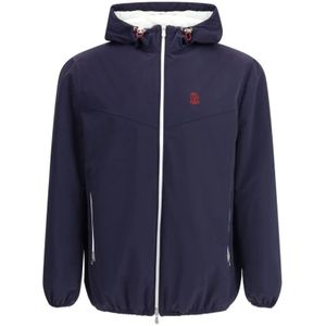 Brunello Cucinelli, Heren, Jassen, Blauw, Maat: XL