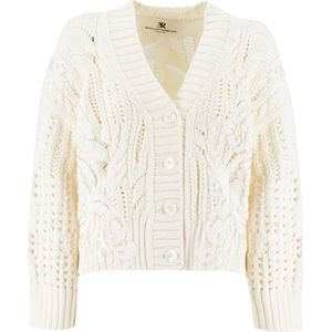 Ermanno Scervino, Dames, Truien, Beige, Maat: 2XS Katoen,