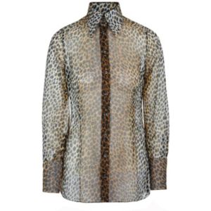 Dolce & Gabbana, Dames, Blouses & Shirts, Bruin, Maat: 3XS