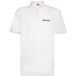 Palm Angels - Klassiek Wit T-shirt - Heren - Katoen