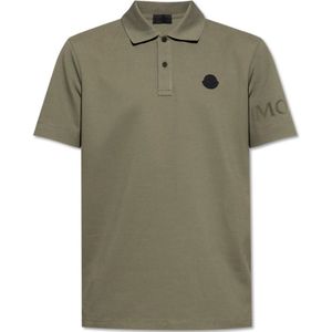 Moncler, Heren, Tops, Groen, Maat: S Katoen,
