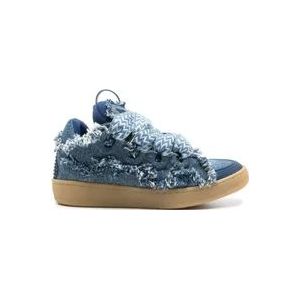 Lanvin Denim Curb Sneakers , Blue , Dames , Maat: 39 EU