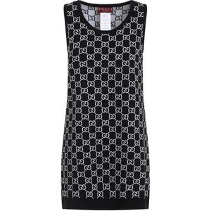 Gucci, Dames, Jurken, Zwart, Maat: S Wol,