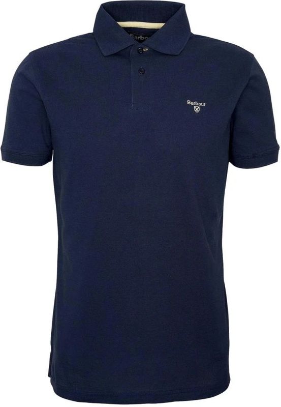 Barbour - Lightweight Sports - Polo - New Navy - 100% Katoen, Tailored Fit, Lichtgewicht, Ademend